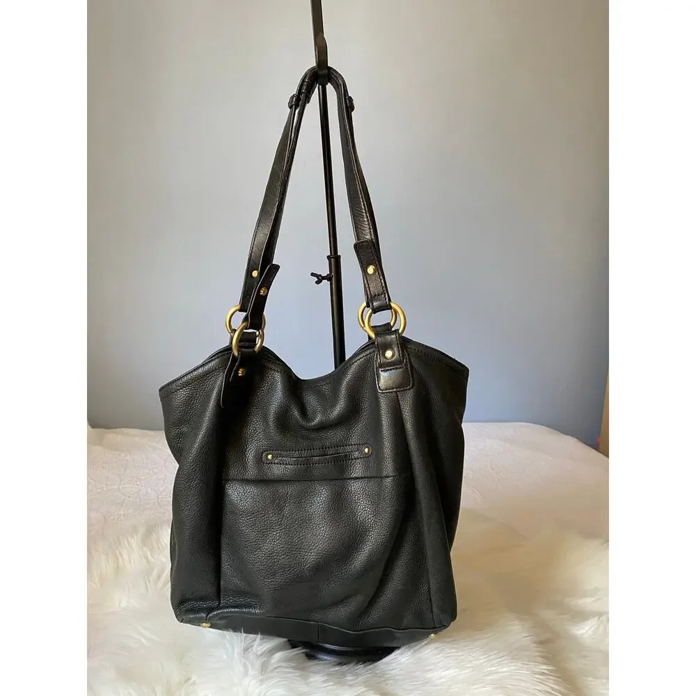 B Makowsky Leather Hobo Shoulder Bag Purse